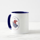 Mug, Constitution Party, Eagle, oval Coffee Mug (Devant gauche)