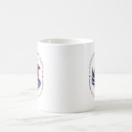 Mug, Constitution Party, Eagle, oval Koffiemok (Center)