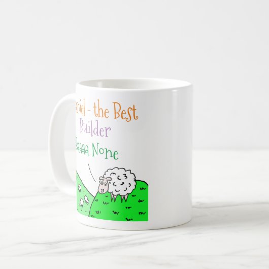 Mug Constructeur de conception de mouton (Devant gauche)