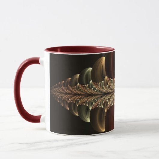 Mug Construction d'Imaginaires Art Fractal Abstrait br (Gauche)