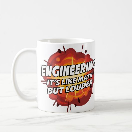 Mug Construction - elle est comme des maths mais plus (Gauche)