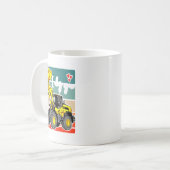 Mug Construction Vehicles Valentines Hearts Excavator (Devant gauche)