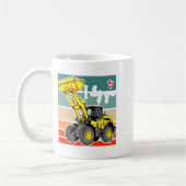 Mug Construction Vehicles Valentines Hearts Excavator (Gauche)