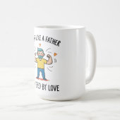 Mug Construire comme un père, Powered By Love Fête des (Devant droit)