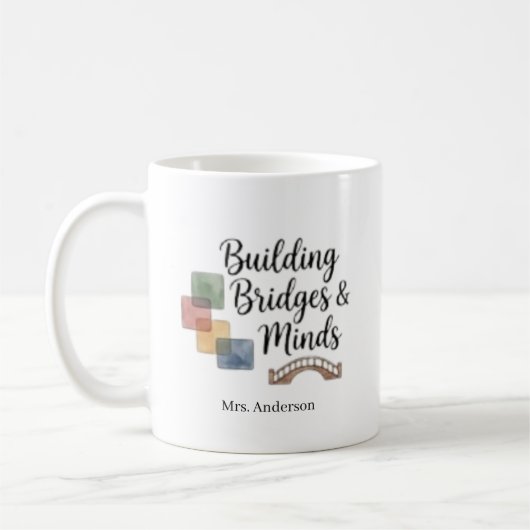Mug Construire des ponts et des esprits Inspirational (Gauche)