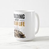 Mug Construire Ma Vie De Rêve – Progrès Plutôt Que Per (Devant droit)