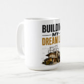 Mug Construire Ma Vie De Rêve – Progrès Plutôt Que Per (Devant gauche)