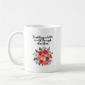 Mug Construire un monde meilleur grâce à l'éducation (Gauche)