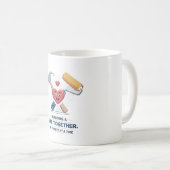Mug Construire une vie ensemble | Maison de couple DIY (Devant droit)