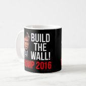 Mug Construisez le mur Donald Trump 2016 (Devant gauche)