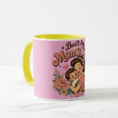 Mug Construit par l'amour d'une mère | Cadeau réconfor (Devant gauche)
