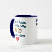 Mug Construit sur les blagues de papa (Devant gauche)