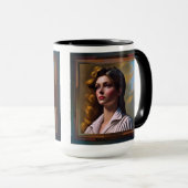 Mug Contempler l'avenir L'art conceptuel de l'IA par X (Devant droit)