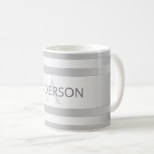 Mug Contemporain Faux Argent Ombre Gris (Devant droit)
