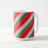 Mug Contemporary Christmas Candy Stripes  (Devant droit)