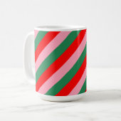 Mug Contemporary Christmas Candy Stripes  (Devant gauche)