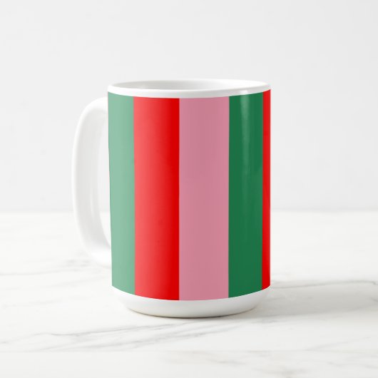Mug Contemporary Christmas Stripes  (Devant gauche)