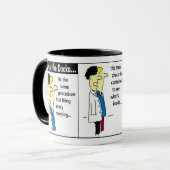 Mug Conteneur d'expédition Docker Dessin animé Humour (Devant gauche)
