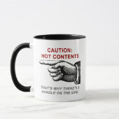 MUG CONTENU CHAUD DE PRÉCAUTION (Gauche)
