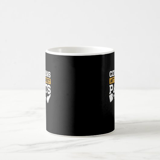 Mug Contient une prothèse de jambe amputée pour pièces (Centre)
