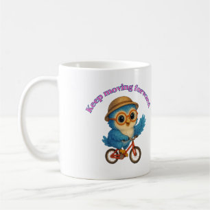 Mug Continuer à avancer - Conception de chouette motiv