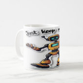 Mug Continuer à avancer - Conception de devis motivati (Devant gauche)