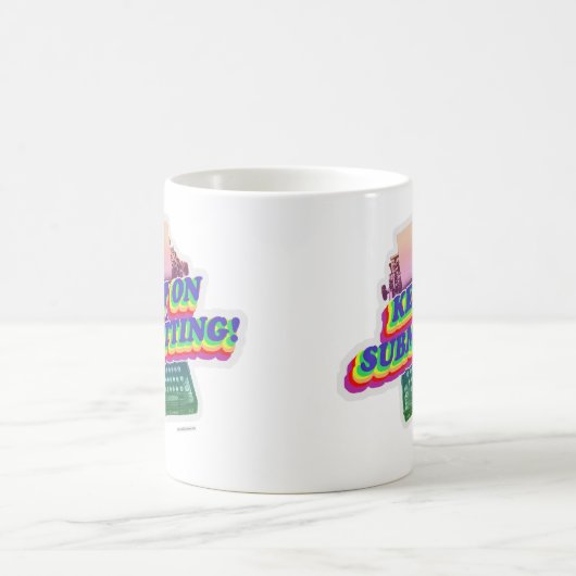 Mug Continuer à envoyer la méthode Writer Slogan (Centre)