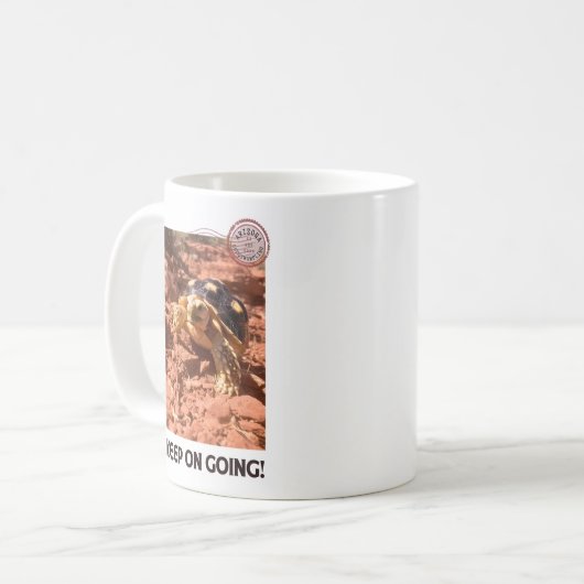Mug Continuez à aller Inspirational Coddiwompling Turt (Devant gauche)