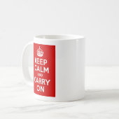 Mug Continuez À Continuer À Vous Rendre Calme (Devant gauche)
