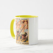 Mug Continuez à Épargner. Réimpression d'une affiche b (Devant gauche)