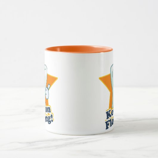 Mug Continuez à Flossing ! (Centre)