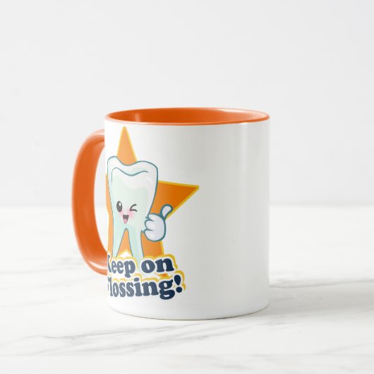 Mug Continuez à Flossing ! (Devant gauche)