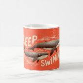 Mug Continuez à Nager Baleines (Centre)