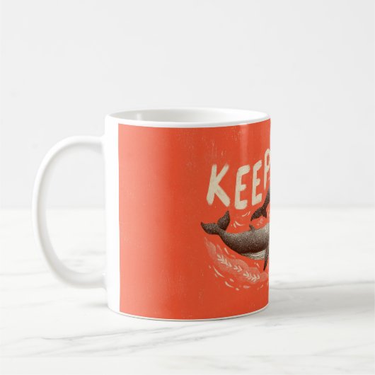 Mug Continuez à Nager Baleines (Gauche)