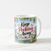 Mug Continuez à picorer Pic vert (Devant droit)