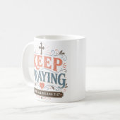 Mug Continuez à prier Prière quotidienne Dévozione mat (Devant gauche)