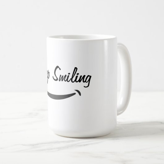 Mug Continuez à sourire (Devant droit)