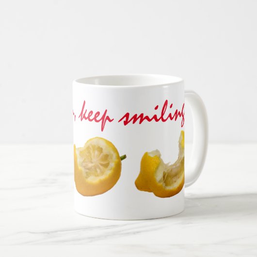 Mug Continuez à sourire (Devant droit)