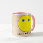 Mug Continuez à sourire (Devant droit)
