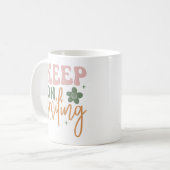 Mug Continuez À Sourire Citation Inspirationnelle (Devant gauche)