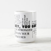 Mug Continuez à travailler plus dur les citations de m (Centre)