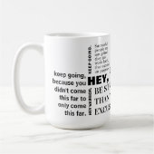 Mug Continuez à travailler plus dur les citations de m (Gauche)