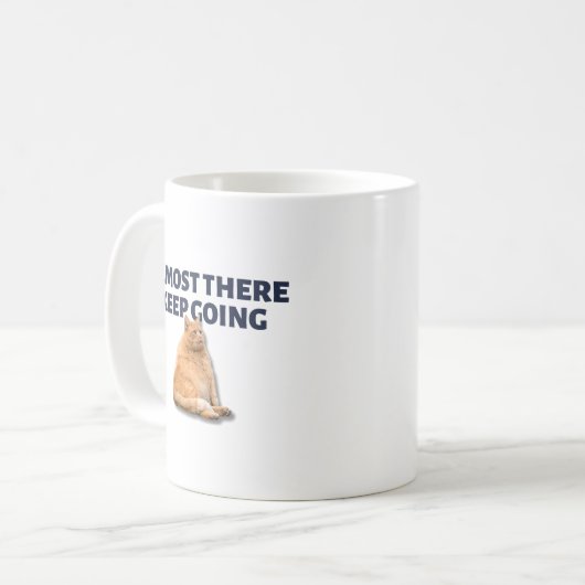 Mug Continuez chat orange (Devant gauche)