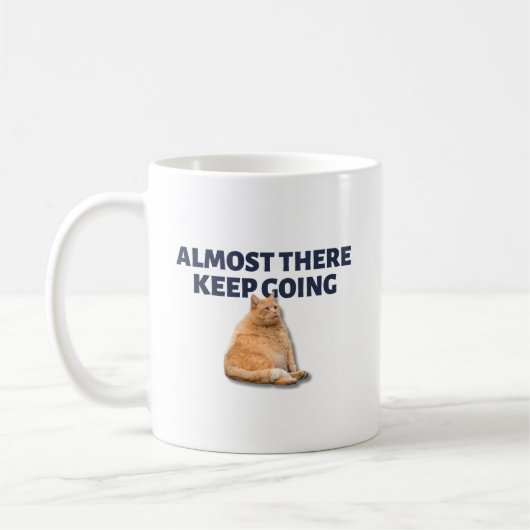 Mug Continuez chat orange (Gauche)