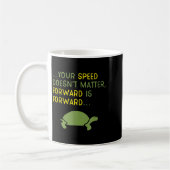 Mug Continuez d'aller de l'avant Tortue - Message Moti (Gauche)