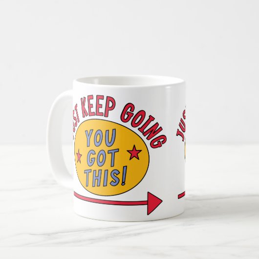 Mug Continuez simplement (Devant gauche)