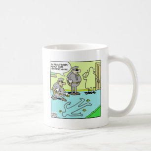 Mug Contour à la craie Cadeaux drôles de police et obj