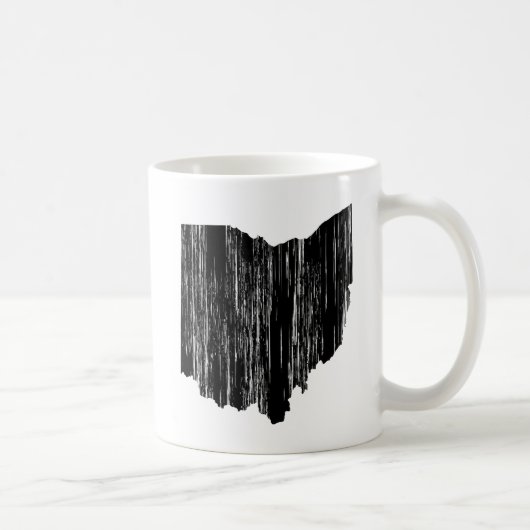 Mug Contour affligé d'état de l'Ohio (Droite)