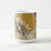 Mug Contour de tournesol minimaliste neutre (Centre)