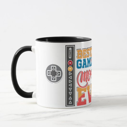 Mug Contra Cheat Code Meilleur Jeu Maman Café (Gauche)